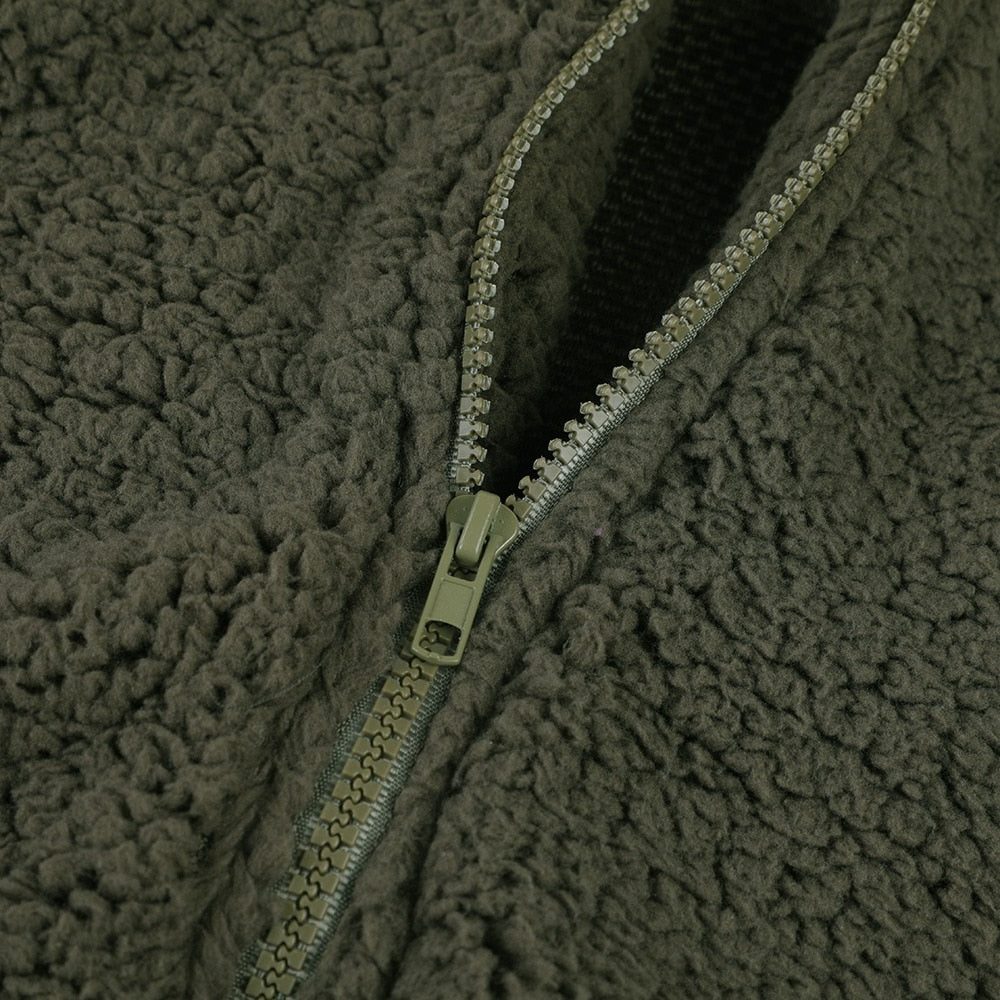 Women's Jacket – Oversized Hooded Textured Fleece