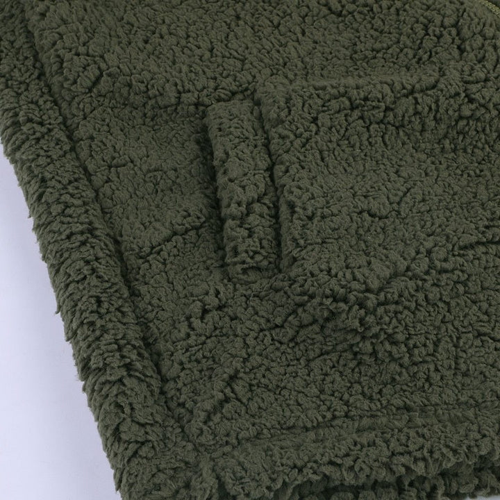 Women's Jacket – Oversized Hooded Textured Fleece