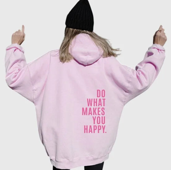 Women's Oversized Hoodie – Statement Back Print