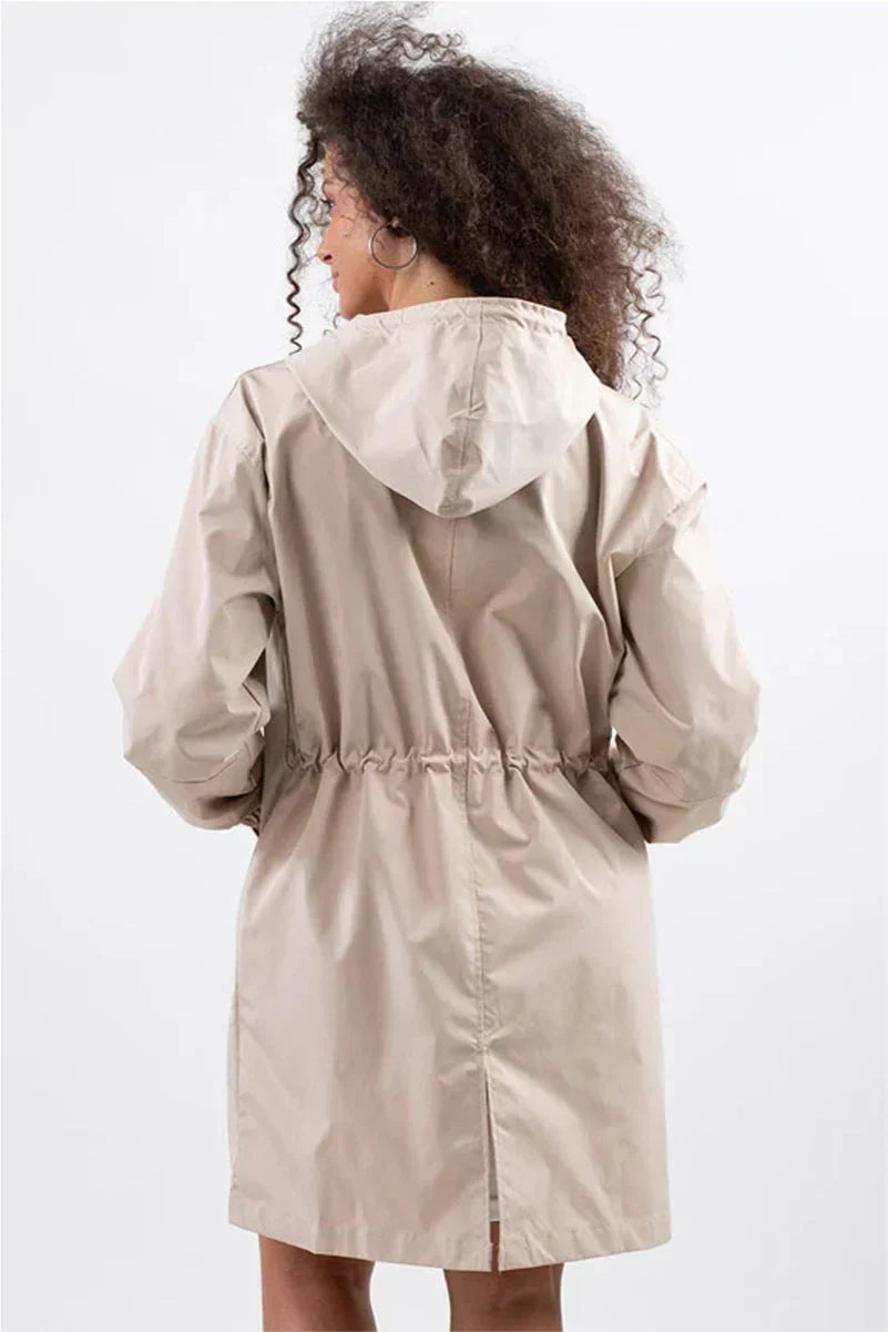Women's Oversized Water-Resistant Windbreaker