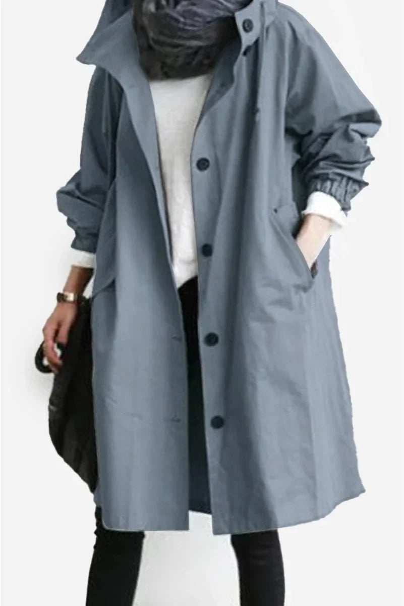Women's Oversized Water-Resistant Windbreaker