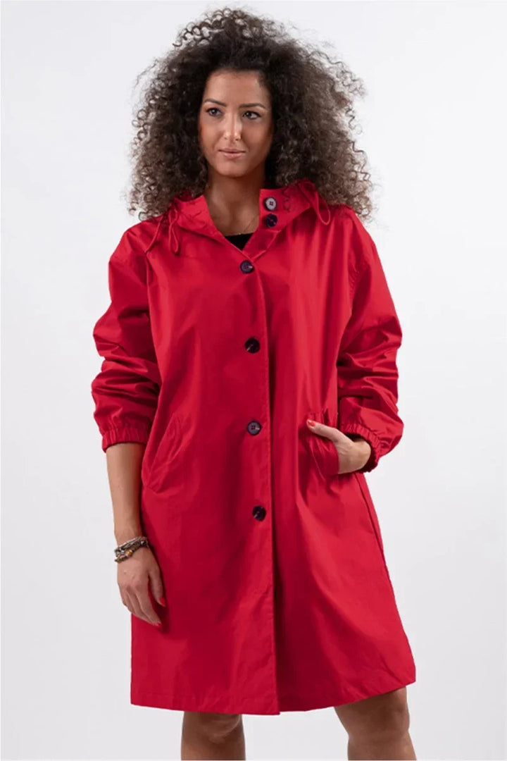 Women's Oversized Water-Resistant Windbreaker