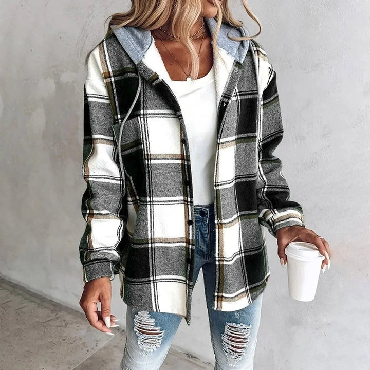 Women's Plaid Oversized Cardigan