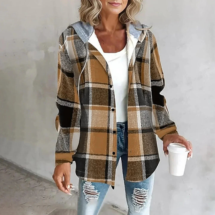 Women's Plaid Oversized Cardigan
