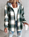 Women's Oversized Plaid Shirt Bomber Jacket