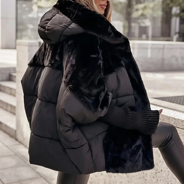 Women's Plush Hooded Coat