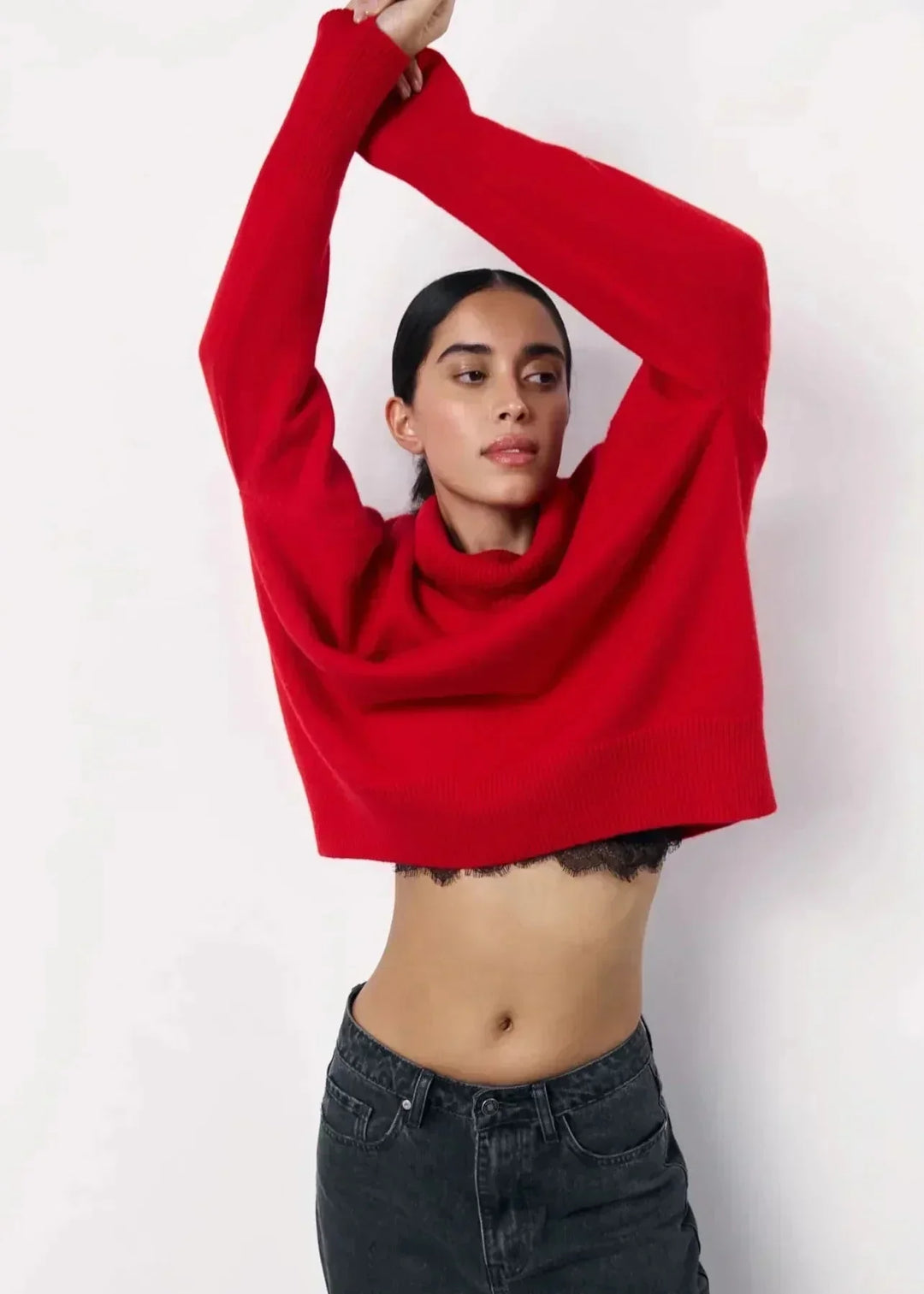 Women's Jumper – Oversized Roll-Neck Knit