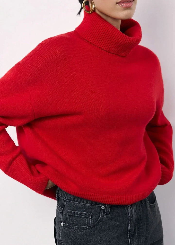 Women's Jumper – Oversized Roll-Neck Knit