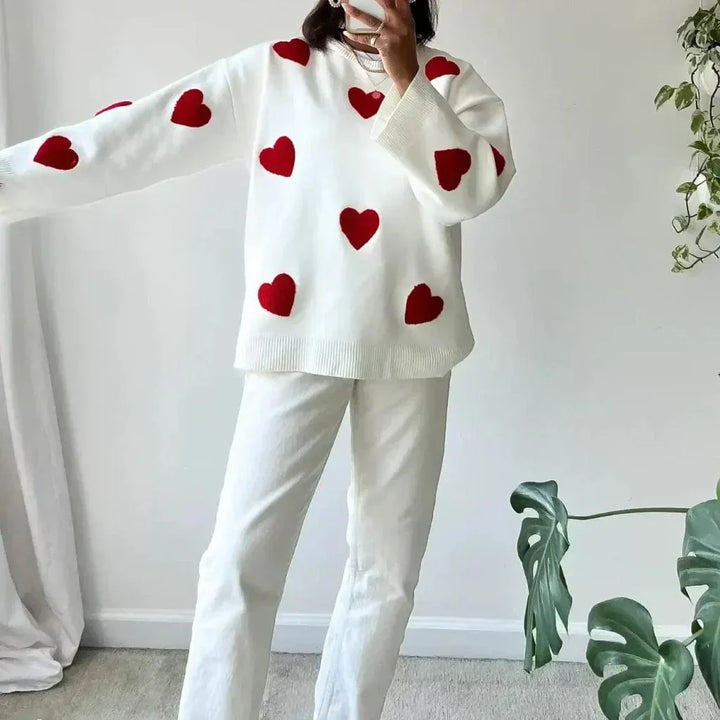 Women's Jumper – Relaxed Heart Motif