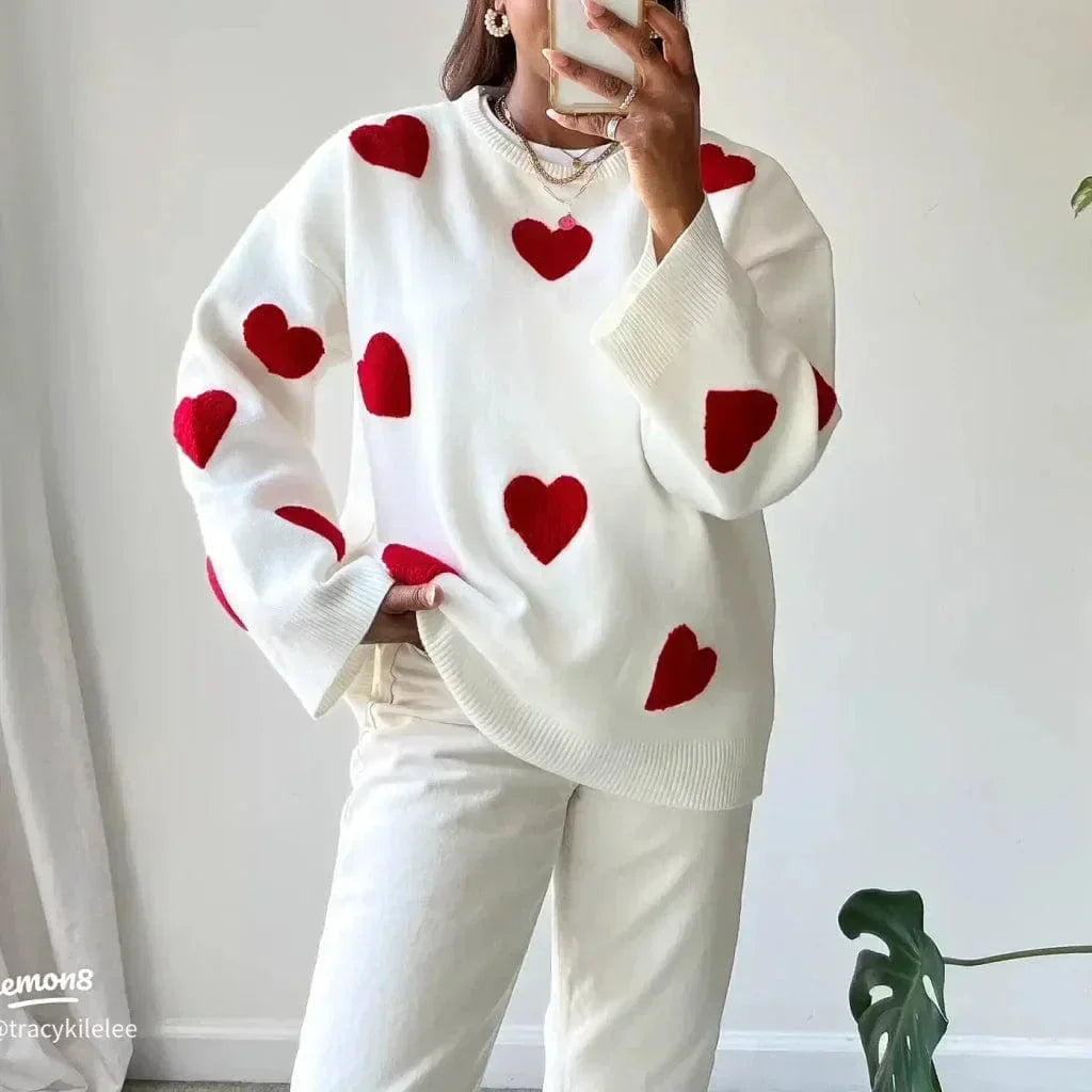 Women's Jumper – Relaxed Heart Motif