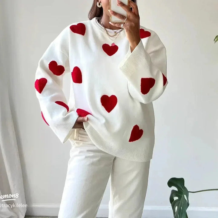 Women's Jumper – Relaxed Heart Motif
