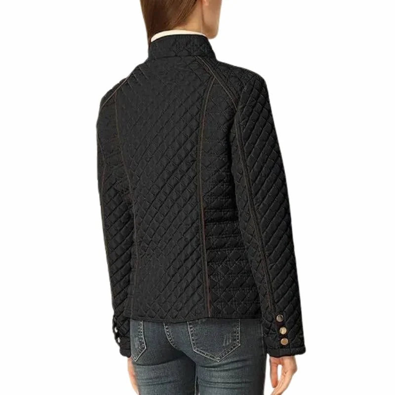 Women's Quilted Jacket – Stand Collar