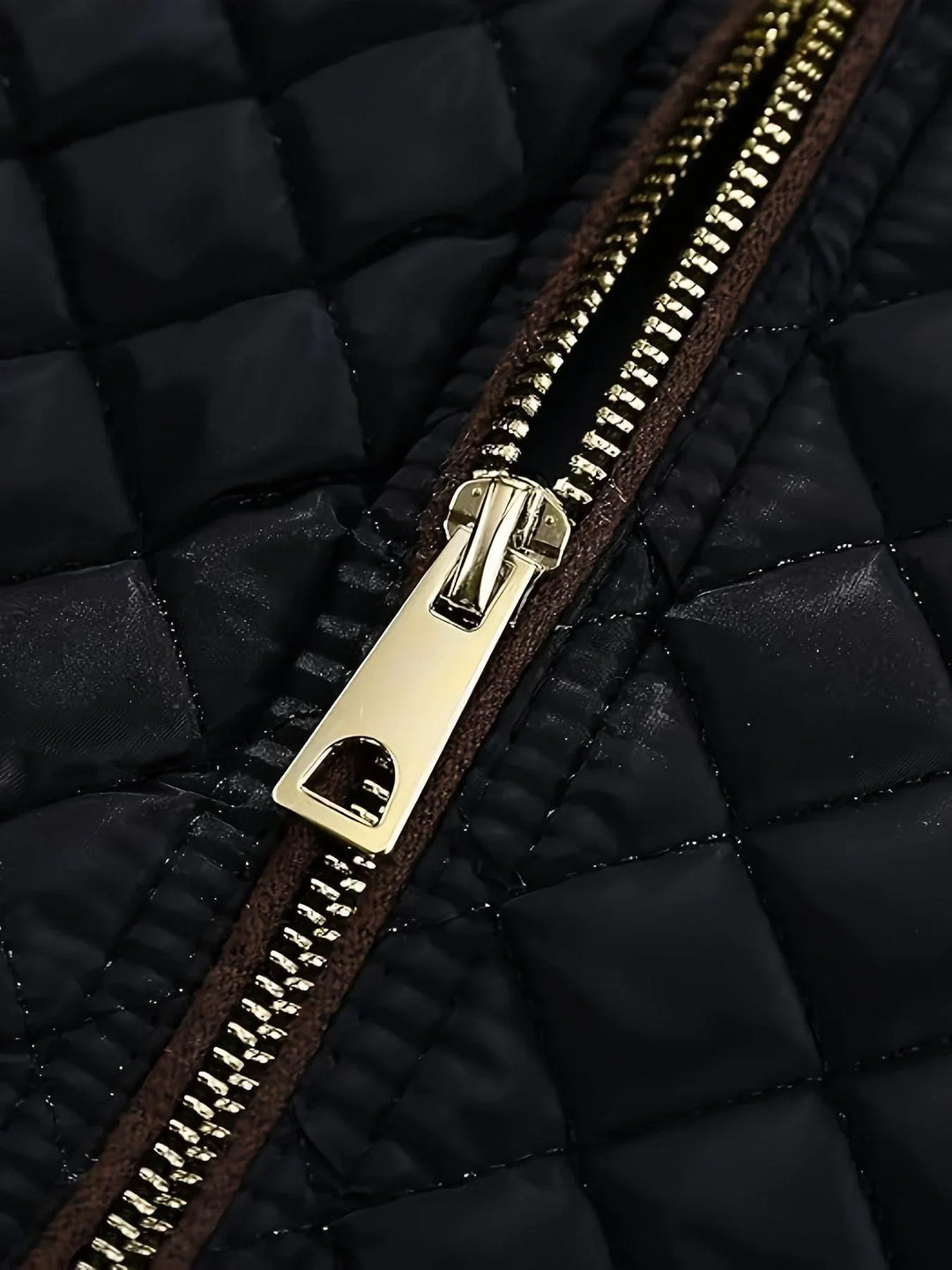Women's Quilted Jacket – Stand Collar