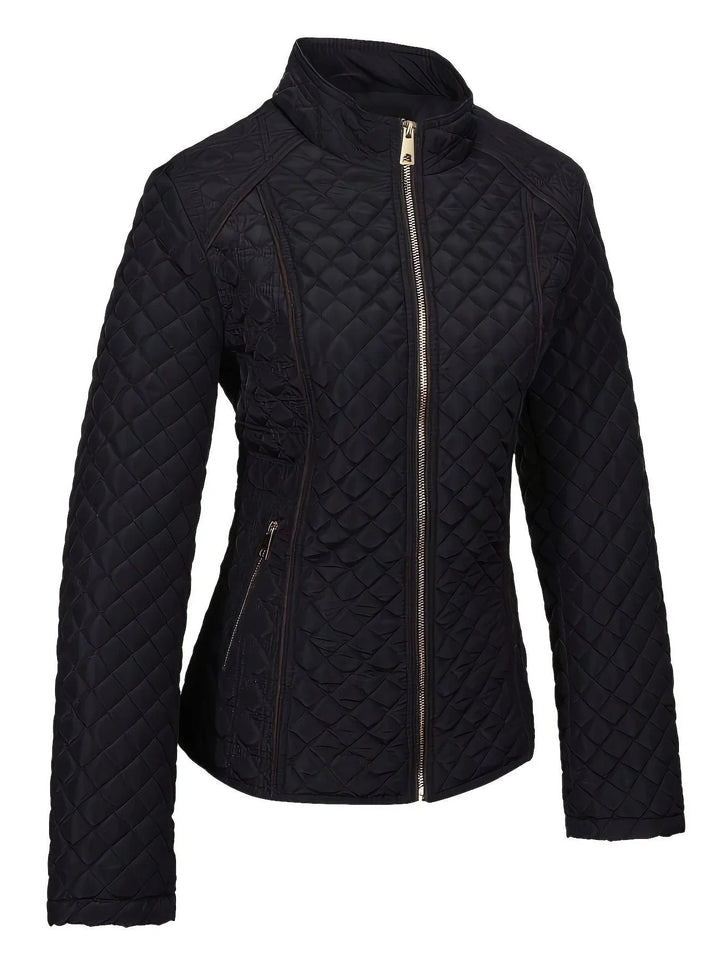 Women's Quilted Jacket – Stand Collar