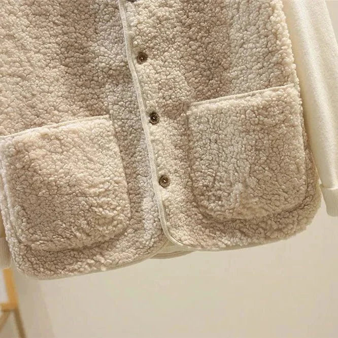 Women's Ribbed Knit Button-Up Vest