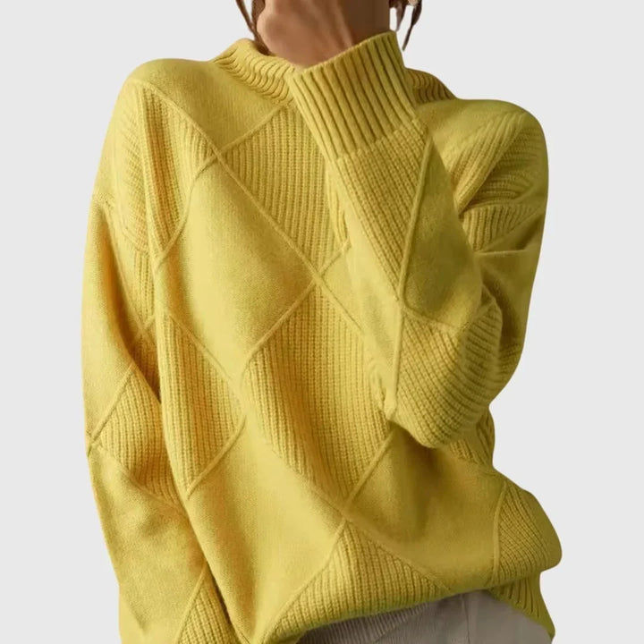 Women's Ribbed Knit Turtleneck Sweater