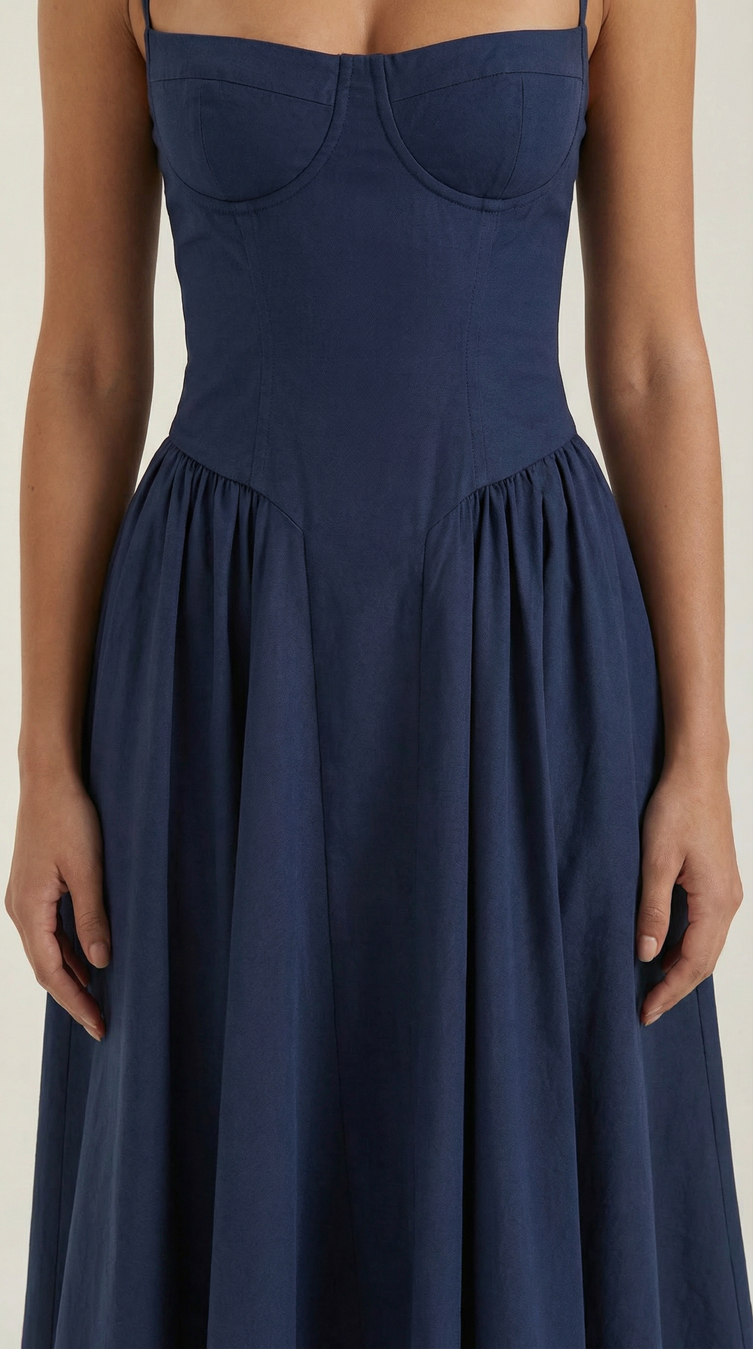 Women's Midi Dress – Floral Corset Christmas Party