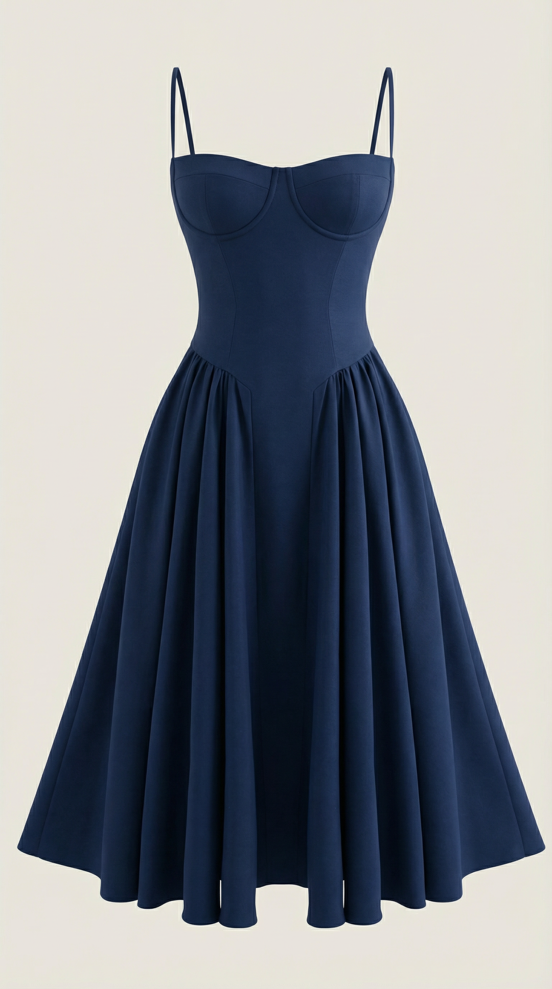 Women's Midi Dress – Floral Corset Christmas Party