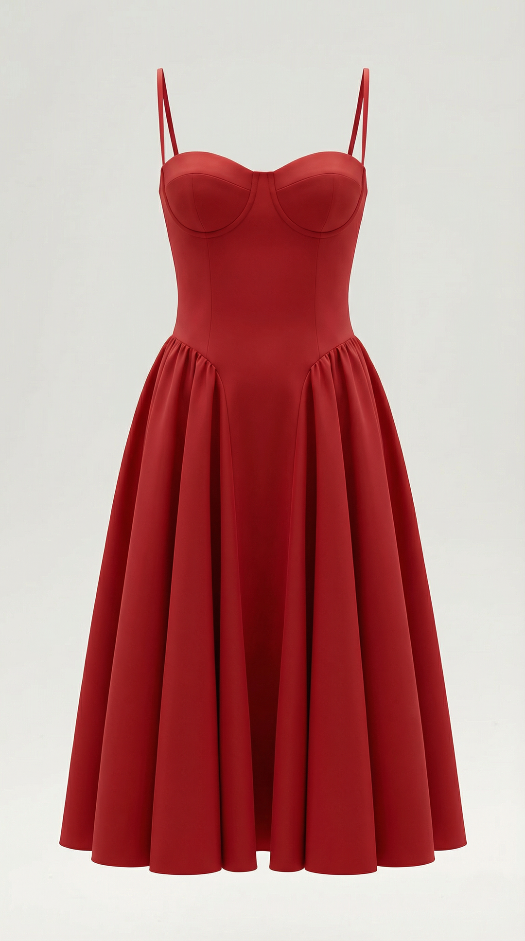 Women's Midi Dress – Floral Corset Christmas Party