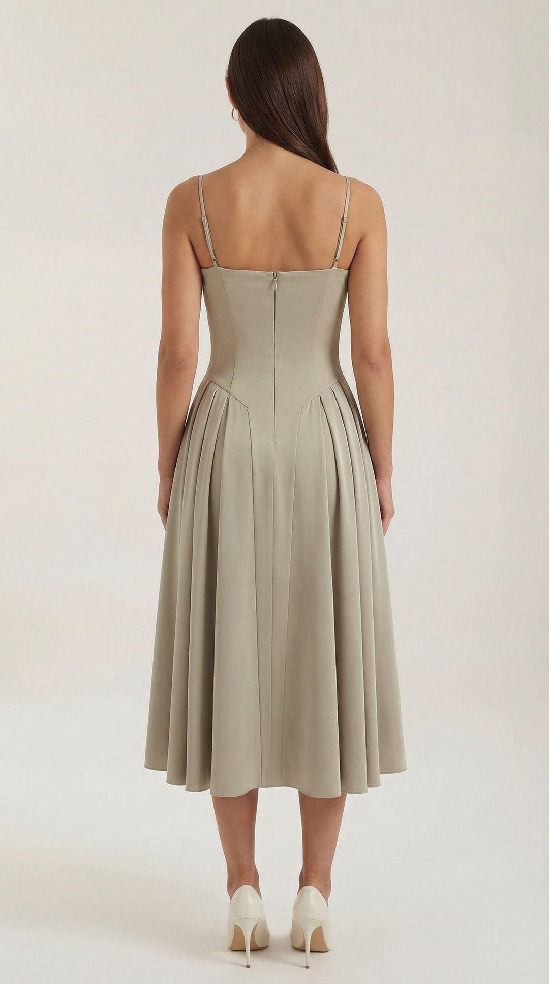 Women's Midi Dress – Floral Corset Christmas Party