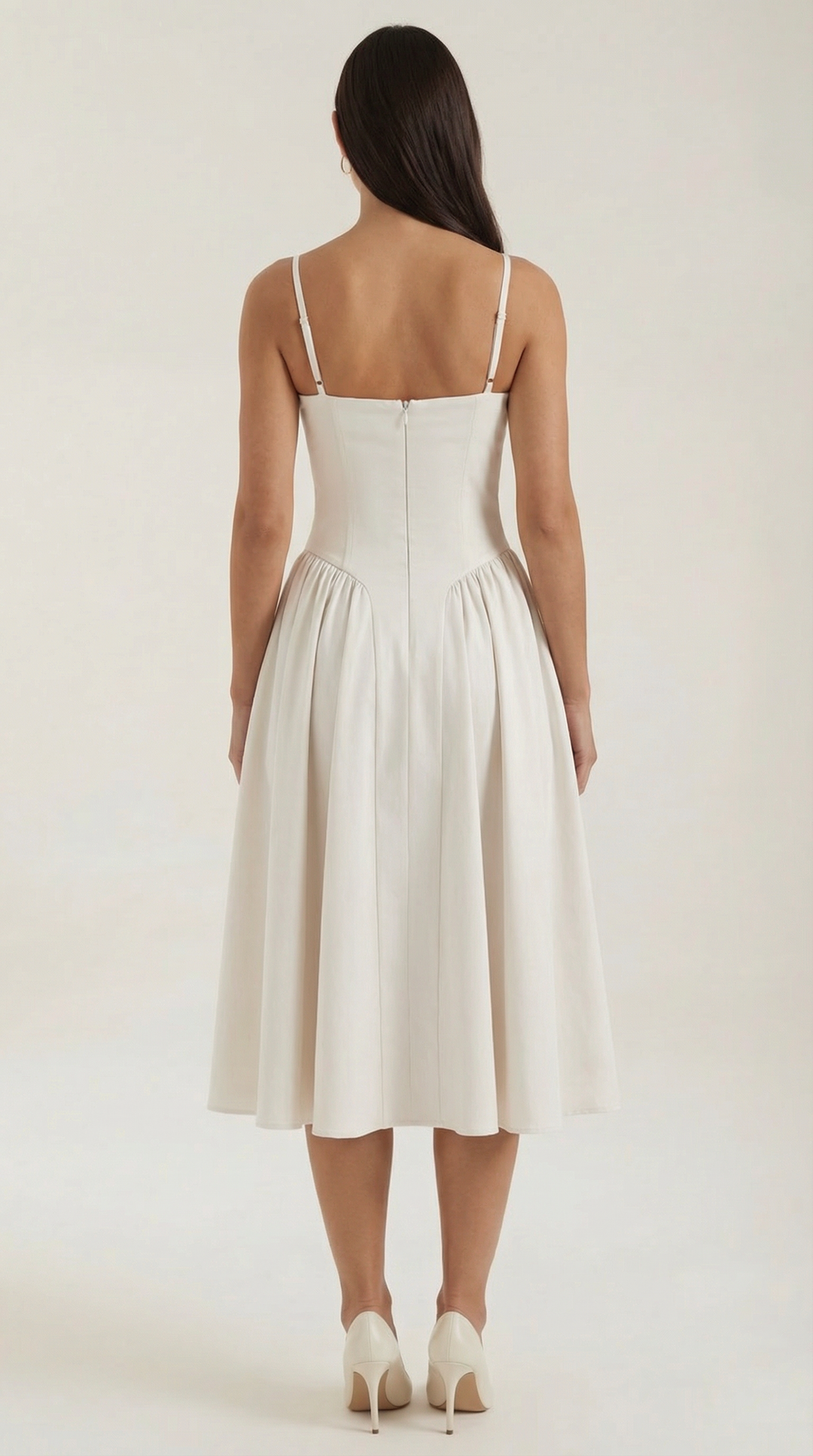 Women's Midi Dress – Floral Corset Christmas Party