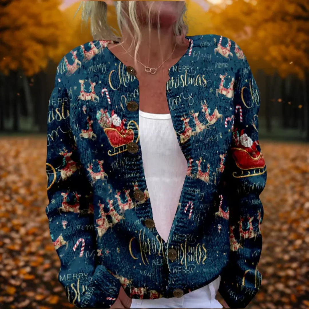 Women's Santa Claus Cardigan