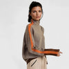 Women's High-Neck Contrast-Stripe Sweater