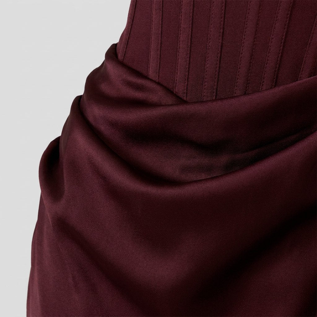 Women's Maxi Dress – Strapless Corset Christmas Party