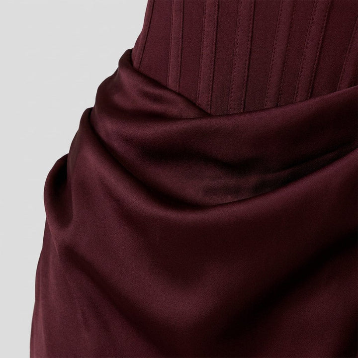 Women's Maxi Dress – Strapless Corset Christmas Party