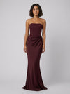 Women's Maxi Dress – Strapless Corset Christmas Party