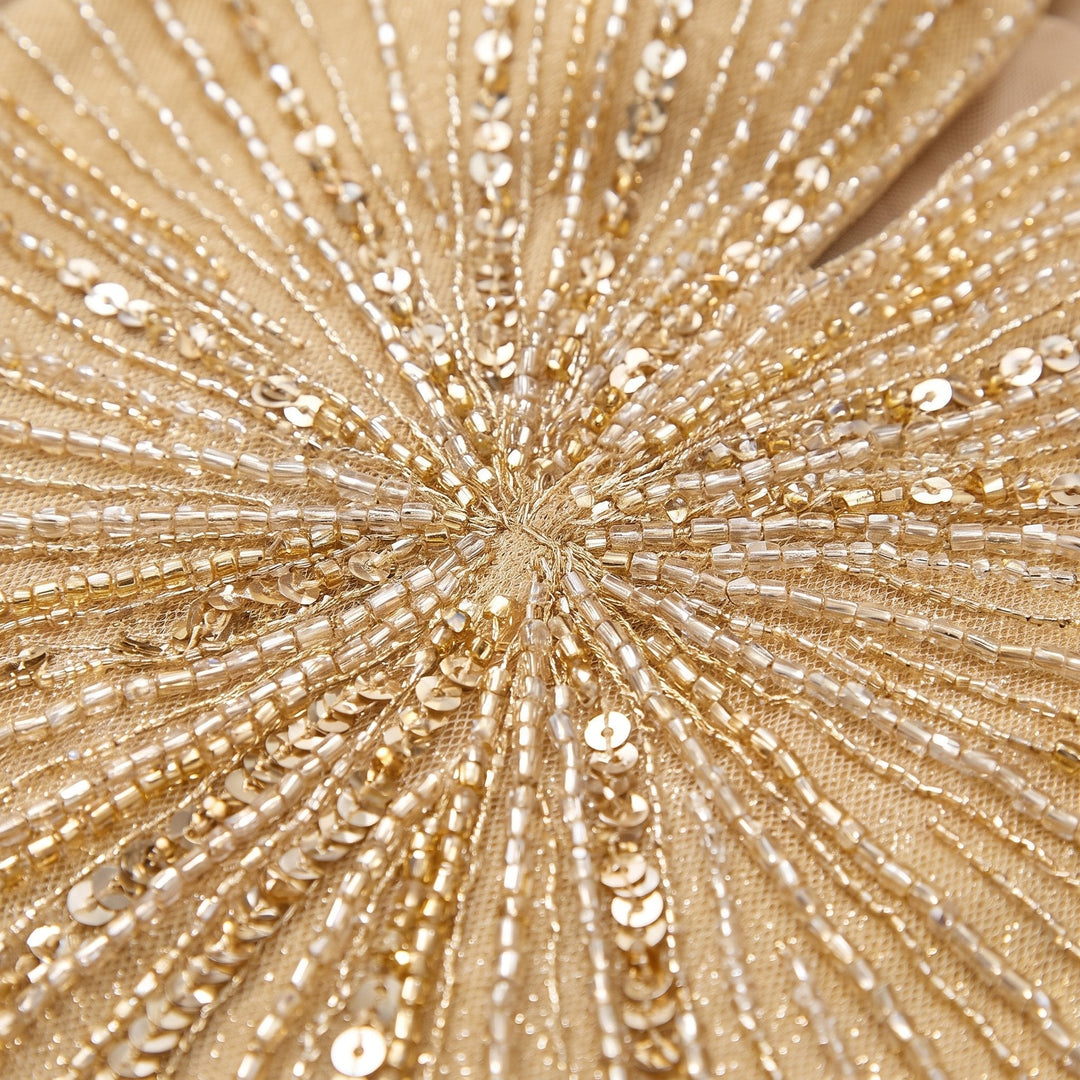 Women's Evening Gown – Beaded Fit- -Flare Christmas Party