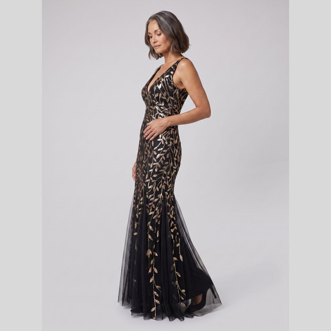 Women's Evening Gown – Sequin Fishtail Christmas Party