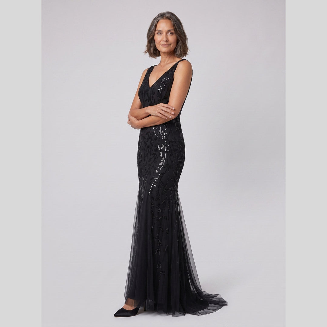 Women's Evening Gown – Sequin Fishtail Christmas Party
