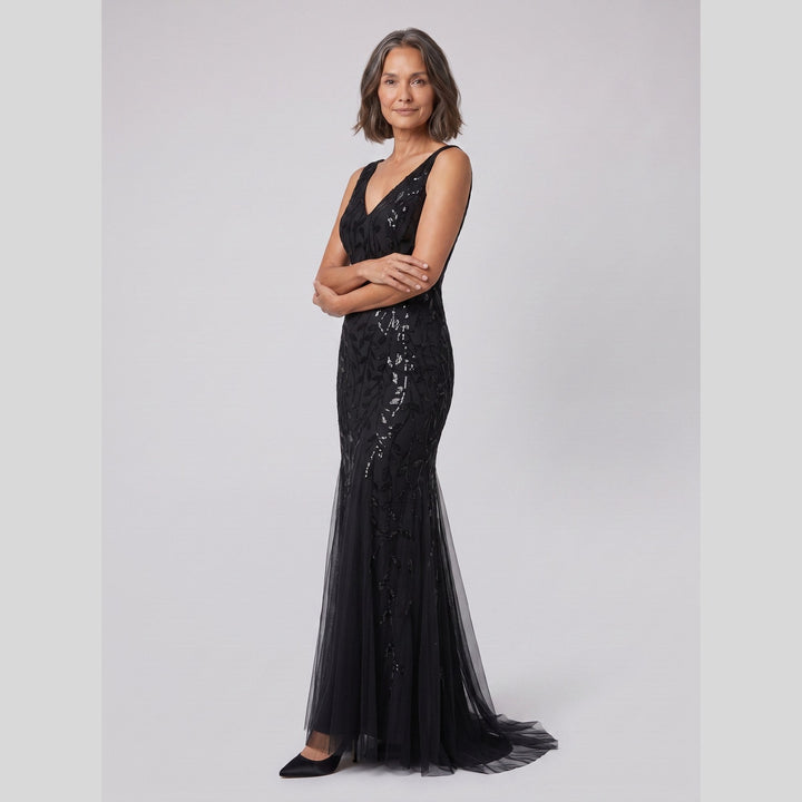 Women's Evening Gown – Sequin Fishtail Christmas Party