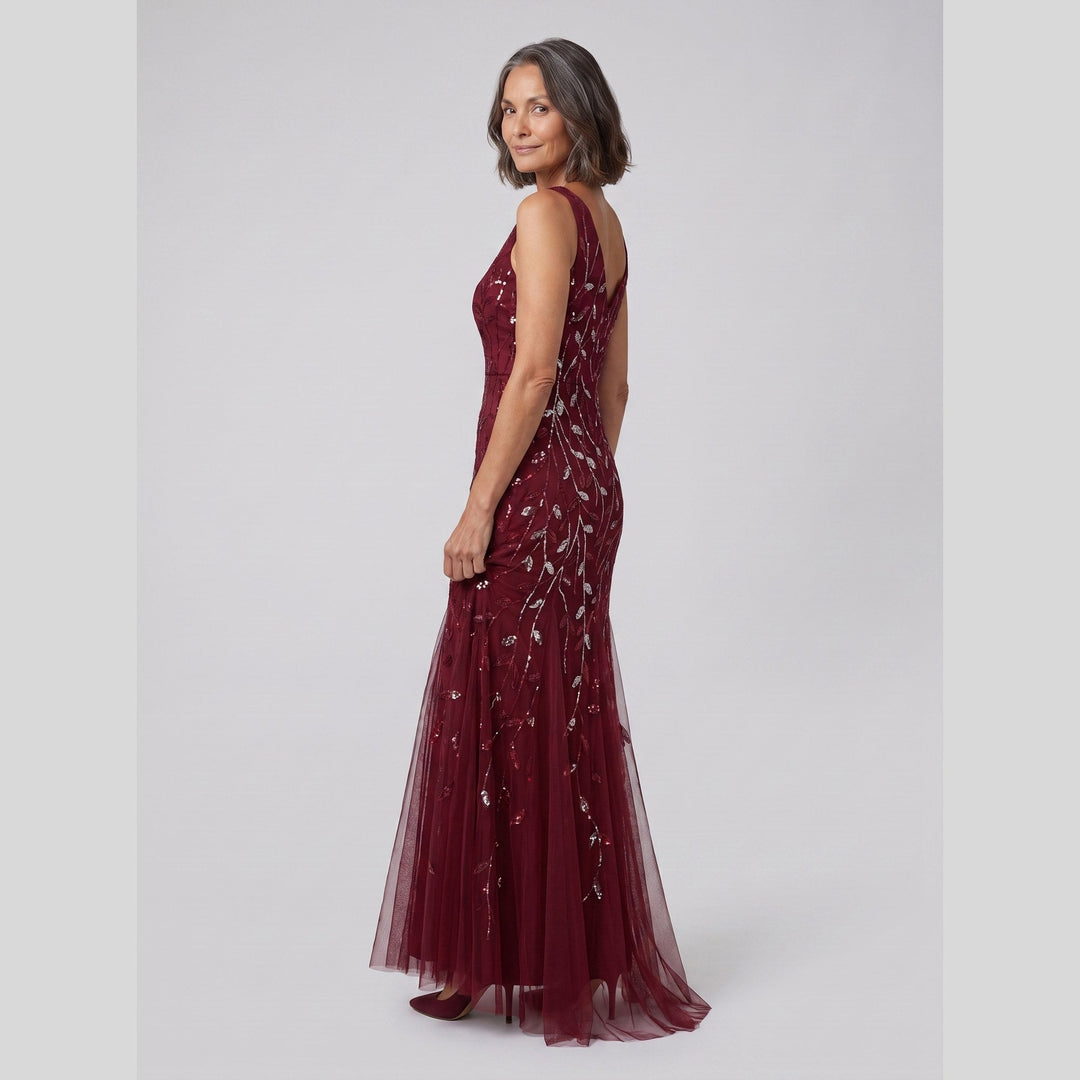 Women's Evening Gown – Sequin Fishtail Christmas Party