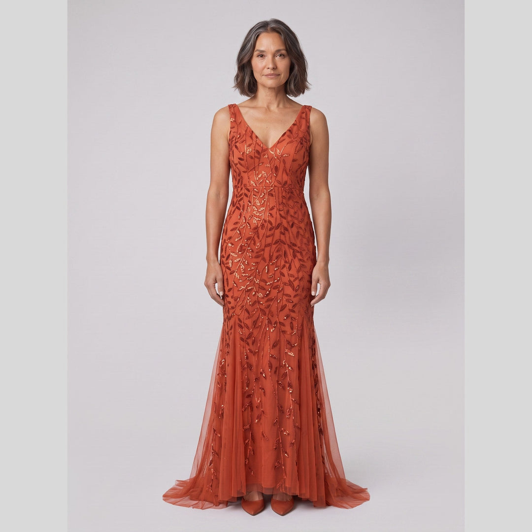 Women's Evening Gown – Sequin Fishtail Christmas Party