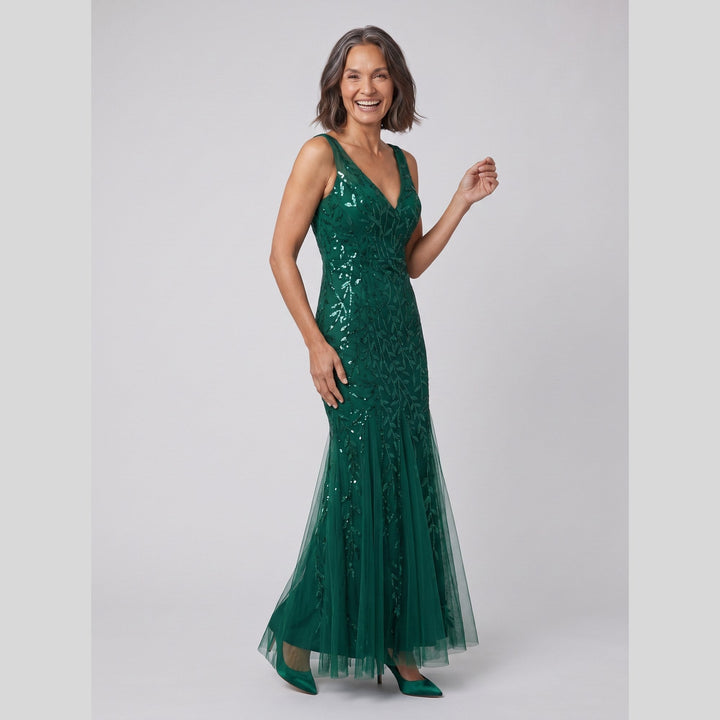 Women's Evening Gown – Sequin Fishtail Christmas Party