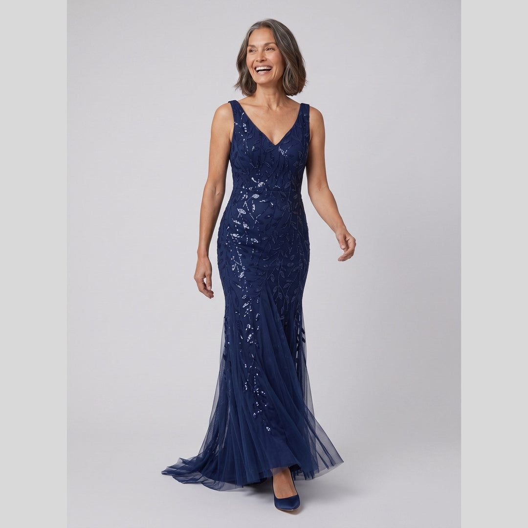 Women's Evening Gown – Sequin Fishtail Christmas Party