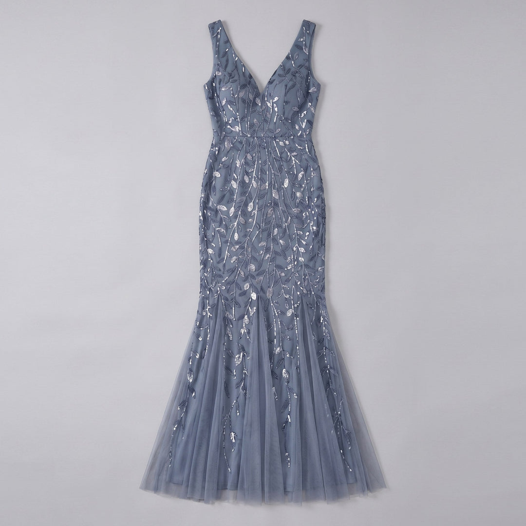 Women's Evening Gown – Sequin Fishtail Christmas Party
