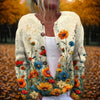 Women's Vintage Flower Cardigan