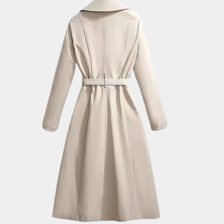 Women's Belted Classic Midi Trench Coat