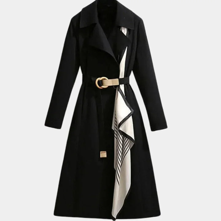 Women's Belted Classic Midi Trench Coat