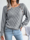 Women's Jumper – Square Neck Cable Knit