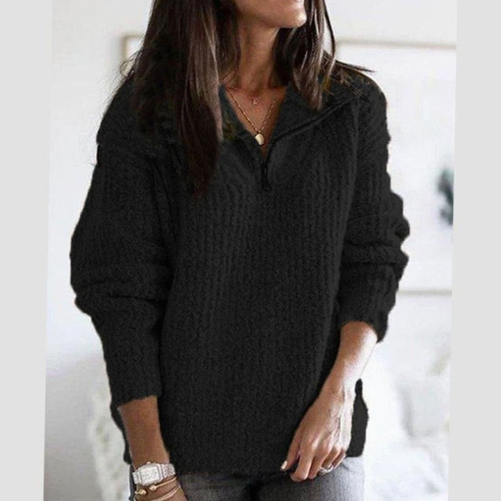 Women's Jumper – Cable Knit Zip-Up