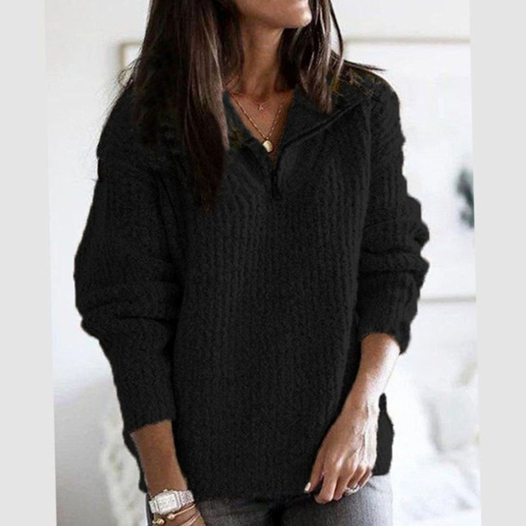 Women's Jumper – Cable Knit Zip-Up