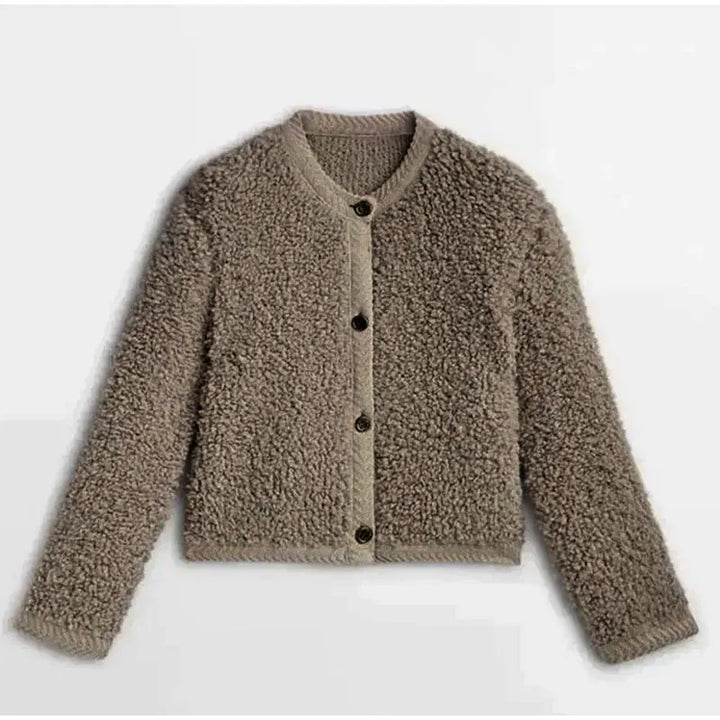 Women's Cardigan – Textured Button-Up