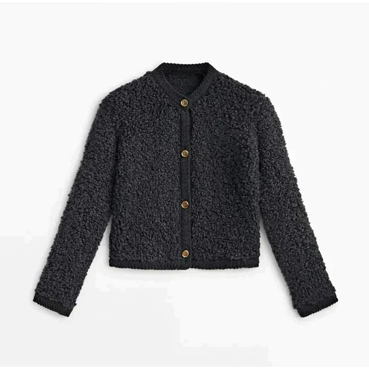 Women's Cardigan – Textured Button-Up
