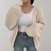 Women's Cardigan – Chunky Knit Balloon Sleeve