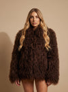 Women's Coat – Shaggy Oversized Faux Fur Winter
