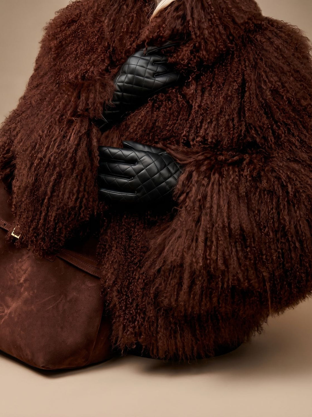 Women's Coat – Shaggy Oversized Faux Fur Winter